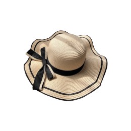 訂製沙灘防曬帽  個人設計蝴蝶結網紗旅遊 海邊度假草帽  草帽製衣廠  SKB015 訂製沙灘防曬帽  個人設計蝴蝶結網紗旅遊 海邊度假草帽  草帽製衣廠  SKB015